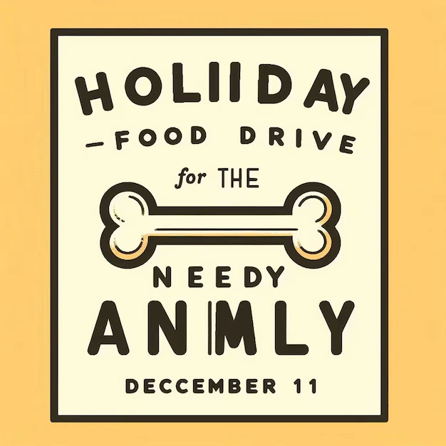 Holiday Food Drive for Needy Animals Day